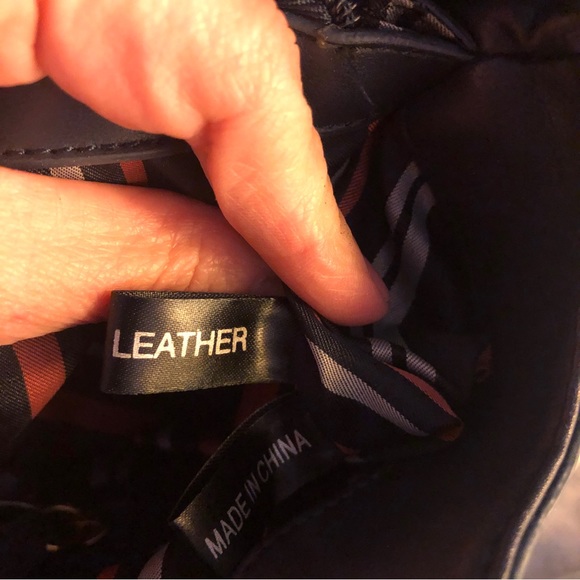 New Sharif Croc Style Beautiful Leather Satchel Handbag w/Matching Wristlet - Picture 15 of 16